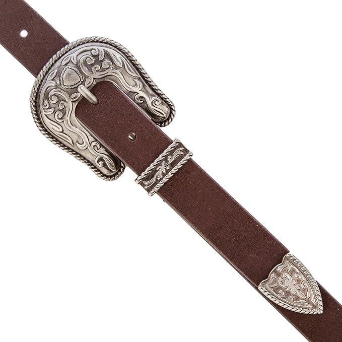 Lucky Brand Women's Western-Inspired Leather Belt | Classic | American Heritage | Casual | Vintage | Cowboy