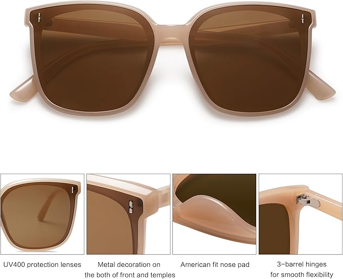 SOJOS Sunglasses for Women Men Vintage Style Shades SJ2157