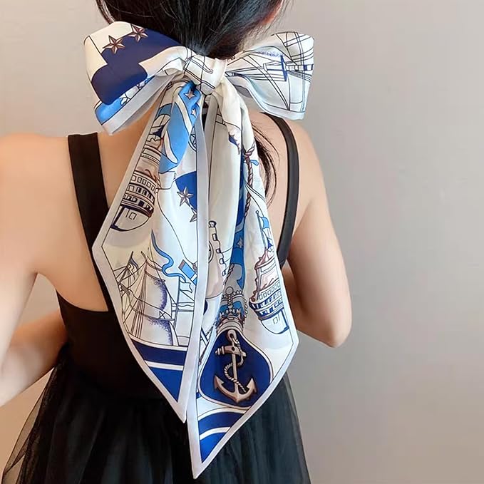 Hair Scarf for Women Silky Satin Headscarf Neck Scarves for Handbag Accessory