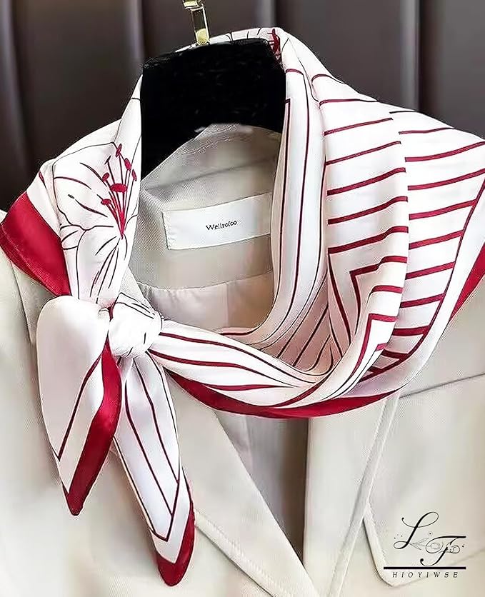 Satin Bandanas Head Scarf For Women Hair Scarves Accessories Lightweight Fashion Wrap Neck Silk Sleeping Headscarf