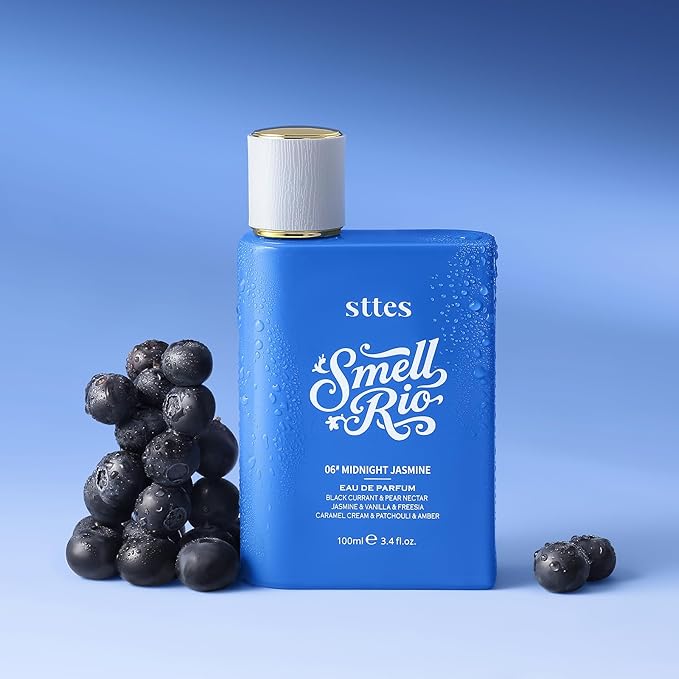 Sttes Perfume 06# (2-PACK) – Perfume for Women – Long-Lasting Hair Black Currant, Vanilla & Jasmine Notes – Elegant Scentual Fragrance Eau de Parfum 2 Bottles Total 6.8 fl oz