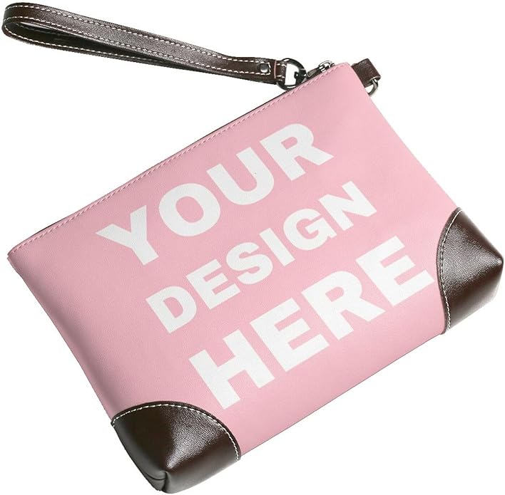 Custom Leather Wristlet Personalized Wallets For Women Men Wristlet Handbags Customized Clutch Purses For Women