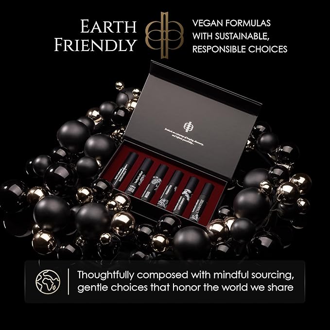Expressions Gift Set Eau de Parfum – Niche Fragrance Set with 6 x 5ml Perfumes – Unisex Sampler with Citrus, Floral, Spicy, Woody & Amber Scents