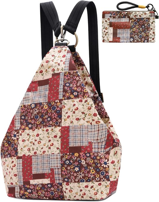 Black Butterfly Premium Backpack for Women, Bohemia Style Fashion Casual Daypack Backpack, Small Backpack Purse (26-red Plus)