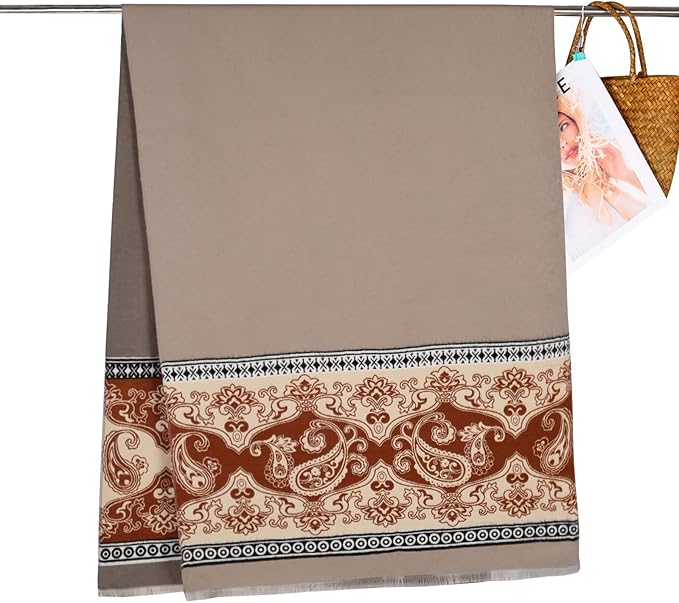 EXTREE Scarfs for Women Pashmina Silky Shawl Wrap for Evening Dressing Blanket Open Front Poncho Cape