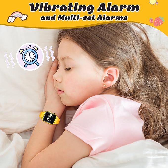 L LAVAREDO Kids Digital Watches for Boys Girls,Waterproof Sport Watch with Pedometer Stopwatch Vibration Alarm for Ages 5-13,No App Fitness Tracker Watch for Kids Teens Birthday Christmas Gifts