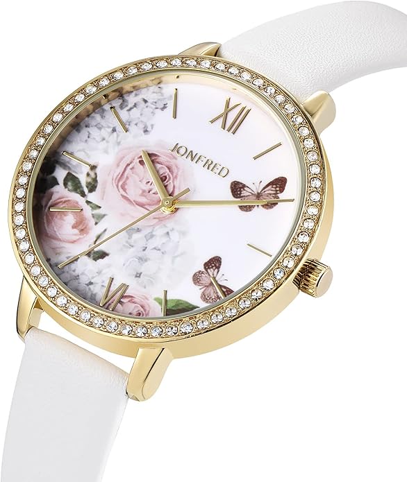 Women's Watches Leather Band Luxury Quartz Watches Waterproof Fashion Creative Wristwatch for Women Ladies