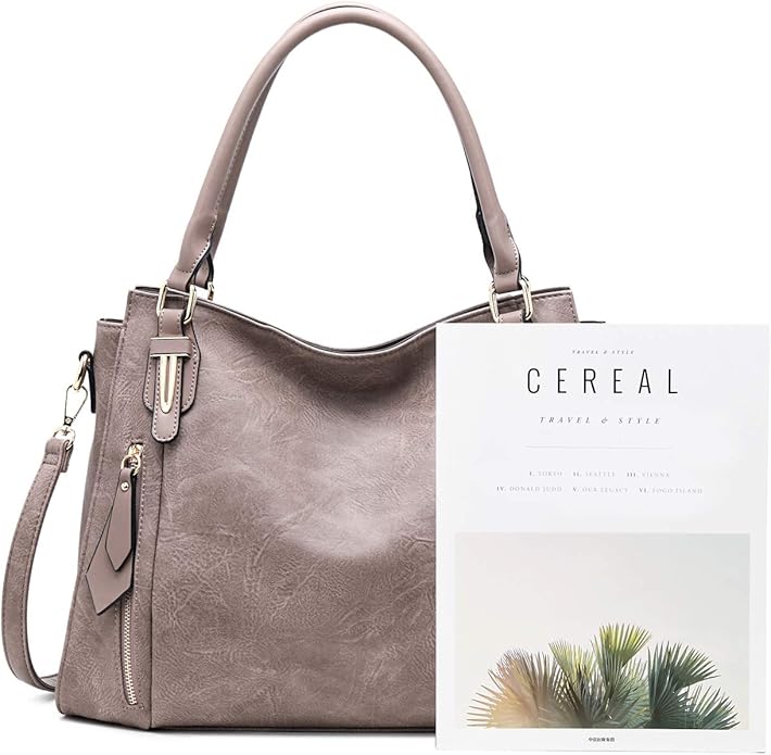 Women Tote Bag Handbags PU Leather Fashion Hobo Shoulder Bags with Adjustable Shoulder Strap