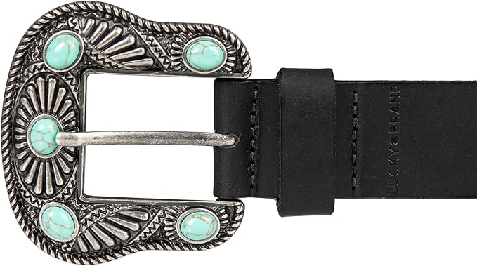 Lucky Brand Women's Western-Inspired Leather Belt | Classic | American Heritage | Casual | Vintage | Cowboy