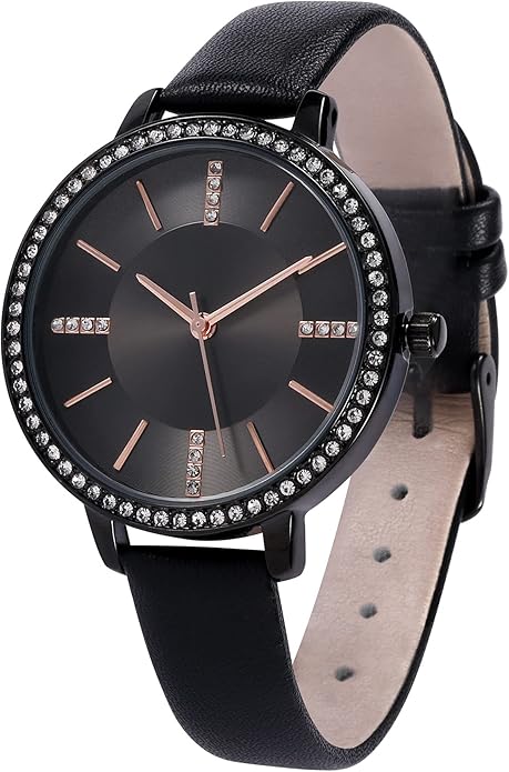 Women's Watches Leather Band Luxury Quartz Watches Waterproof Fashion Creative Wristwatch for Women Ladies