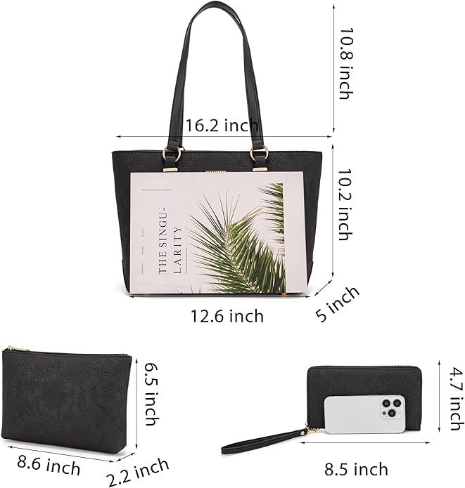 Purses And Wallets Set For Women Work Tote Satchel Handbags Shoulder Bag Top Handle Totes Purse With Matching Wallet