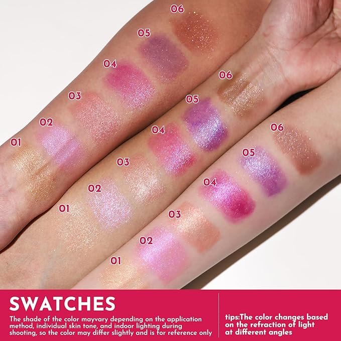 YOUNG VISION Glam Glow Lipstick 3-Piece Set – Shimmering, Chameleon Effect Lipsticks – Long-Lasting Color Shift, Micro-Shimmer, Hydrating Formula – 3 Colors Set for a Glowing Lip Look