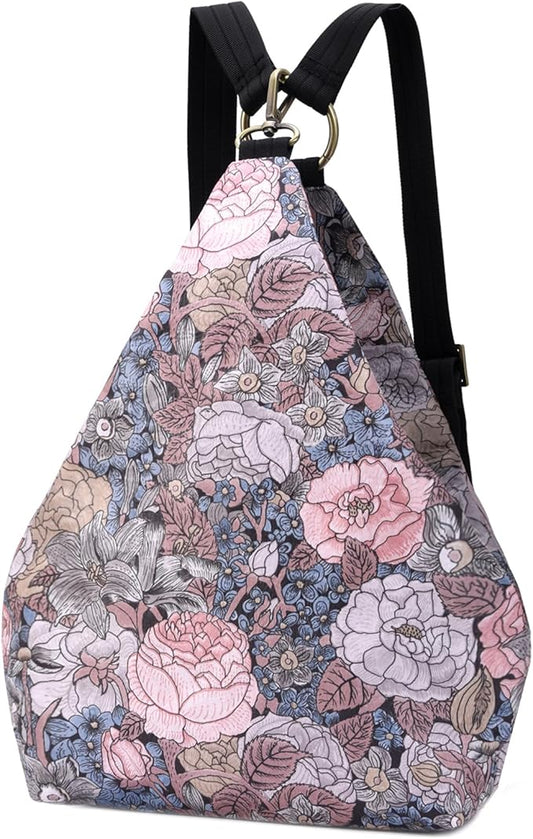Black Butterfly Premium Backpack for Women, Bohemia Style Fashion Casual Daypack Backpack, Small Backpack Purse (07-grey)