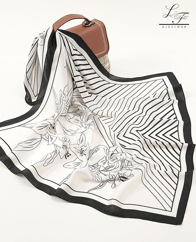 Satin Bandanas Head Scarf For Women Hair Scarves Accessories Lightweight Fashion Wrap Neck Silk Sleeping Headscarf