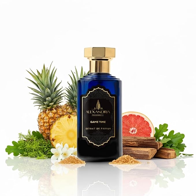 Alexandria Fragrances Game Time Extrait de Parfum - Luxury Long Lasting Perfume for Men & Women - Premium Unisex Fragrance with Sweet Airy Notes & Intoxicating scents - Perfumes Para Hombre 100ml