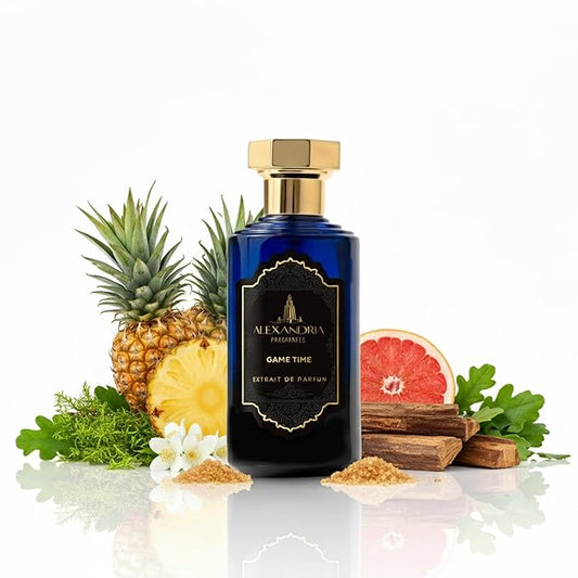 Alexandria Fragrances Game Time Extrait de Parfum - Luxury Long Lasting Perfume for Men & Women - Premium Unisex Fragrance with Sweet Airy Notes & Intoxicating scents - Perfumes Para Hombre 100ml
