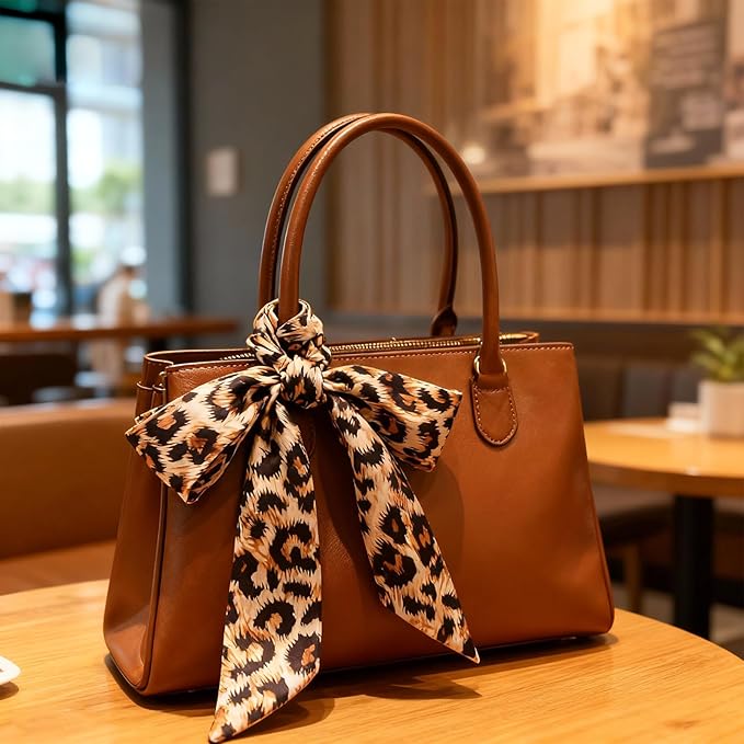 Purse Scarf for Women, Multifunctional Skinny Scarf for Bags Hair Neck Fashion Accessories