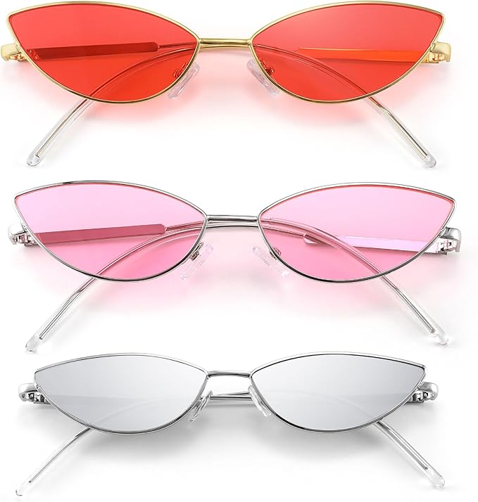 FEISEDY Fashion Designer Sunglasses Retro Small Petals Shape Arc Temple Design B2298