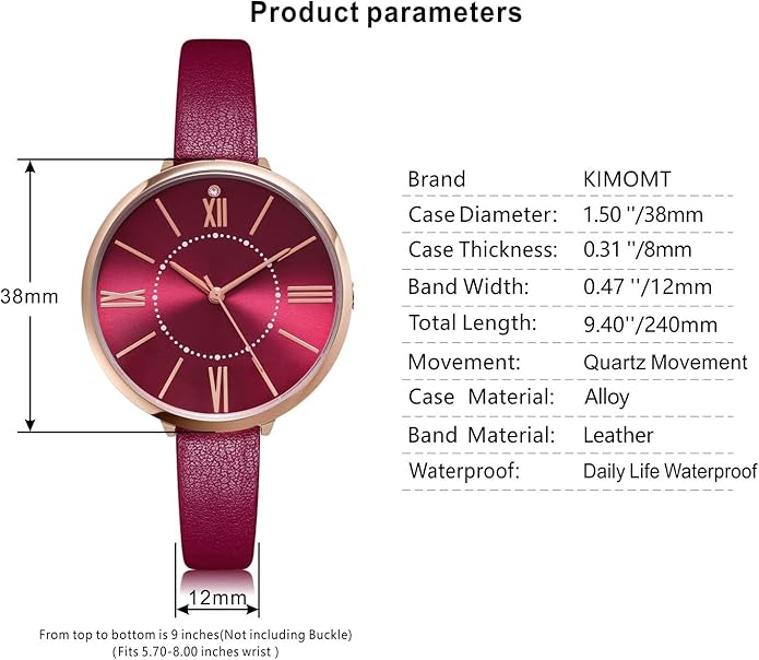 Women's Watches Leather Band Luxury Quartz Watches Waterproof Fashion Creative Wristwatch for Women Ladies
