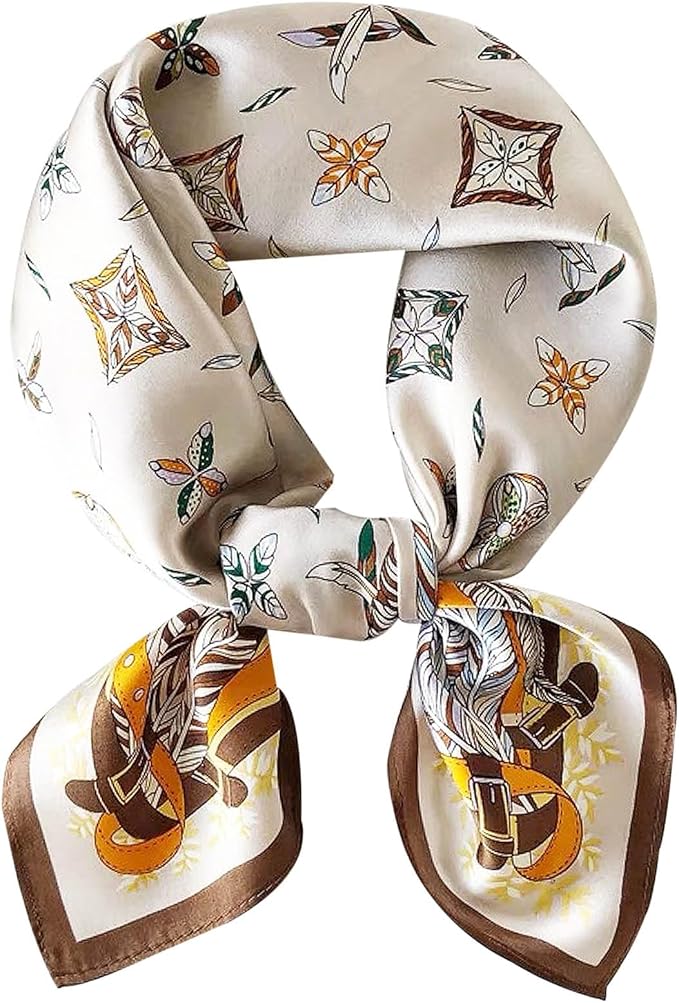 Satin Bandanas Head Scarf For Women Hair Scarves Accessories Lightweight Fashion Wrap Neck Silk Sleeping Headscarf