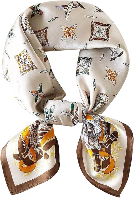 Satin Bandanas Head Scarf For Women Hair Scarves Accessories Lightweight Fashion Wrap Neck Silk Sleeping Headscarf