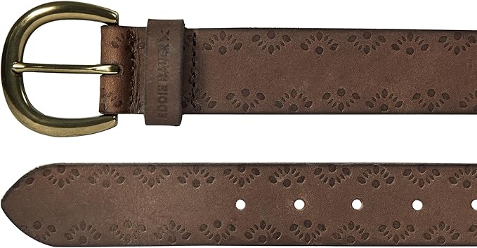 Eddie Bauer Women's Casual Leather Belts with Durable Metal Buckle