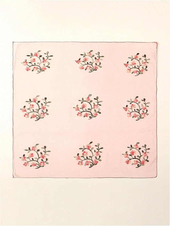 Floerns Women's Flower Embroidery Hair Scarf Headband Sheer Lace Hair Bandana