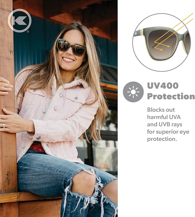 Knockaround Deja Views Polarized Sunglasses for Women & Men - Trendy Sunglasses - UV400 Protection