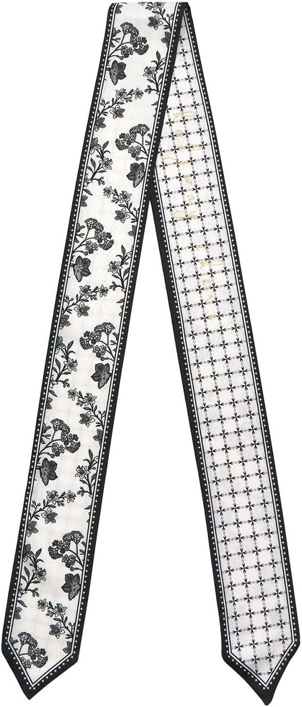 1 Pack Purse Scarf Handbags Skinny Twill Hair Scarves Narrow Neck Scarf Band Women Fashion Accessories Bag Charms