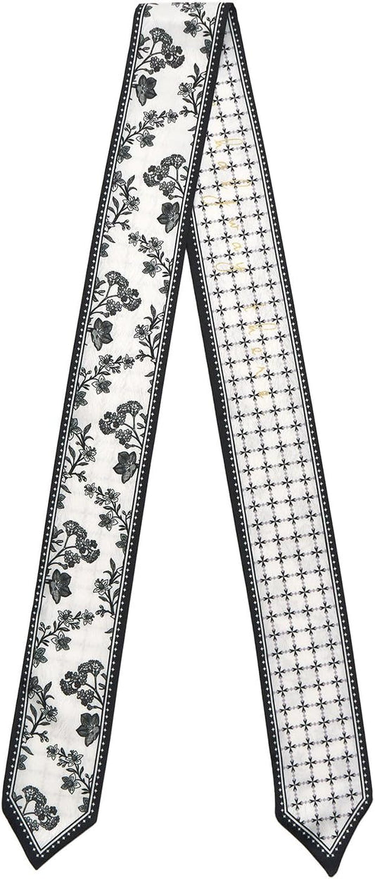 1 Pack Purse Scarf Handbags Skinny Twill Hair Scarves Narrow Neck Scarf Band Women Fashion Accessories Bag Charms