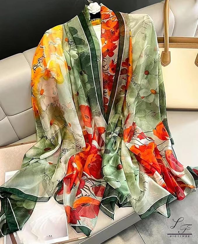 Shawl Scarf For Women Lightweight Scarves Floral Pattern Formal Evening Dressesformal Shawl Summer Wraps