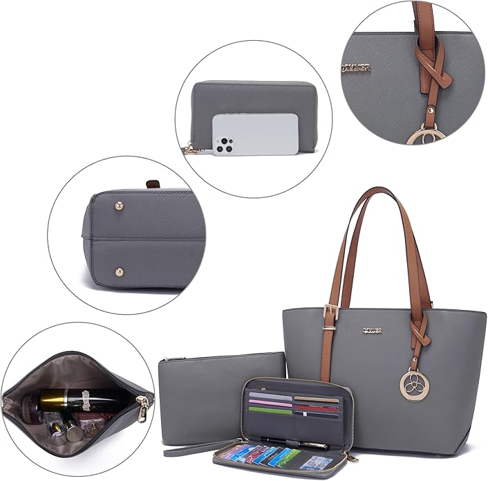 Purses And Wallets Set For Women Work Tote Satchel Handbags Shoulder Bag Top Handle Totes Purse With Matching Wallet