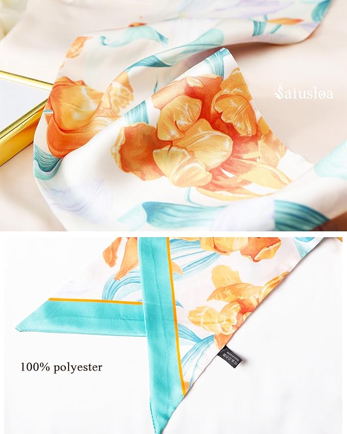 Purse Scarf For Handbags Head Scarves For Women's Hair Bags Scarfs Long Skinny Scarves Fashion Silky