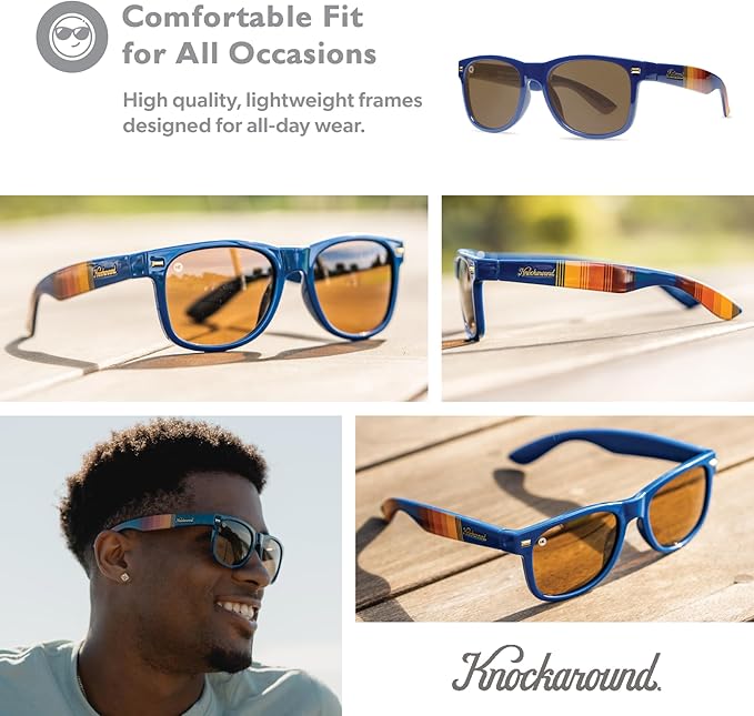 Knockaround Fort Knocks Polarized Sunglasses for Men & Women - UV400 Protection