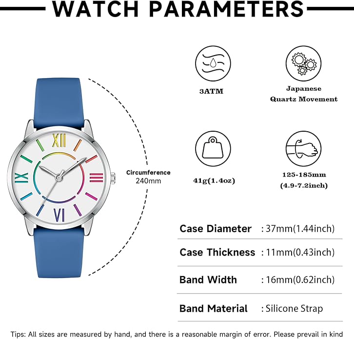 Bisley Women Watch Colorful Dial Easy to Read Waterproof Watch