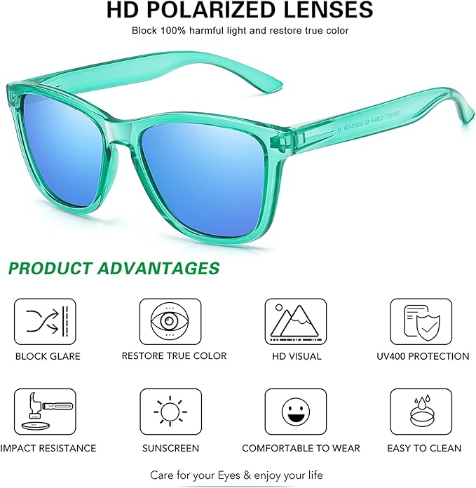 MEETSUN Polarized Sunglasses for Women Men Trendy Classic Retro Designer Style