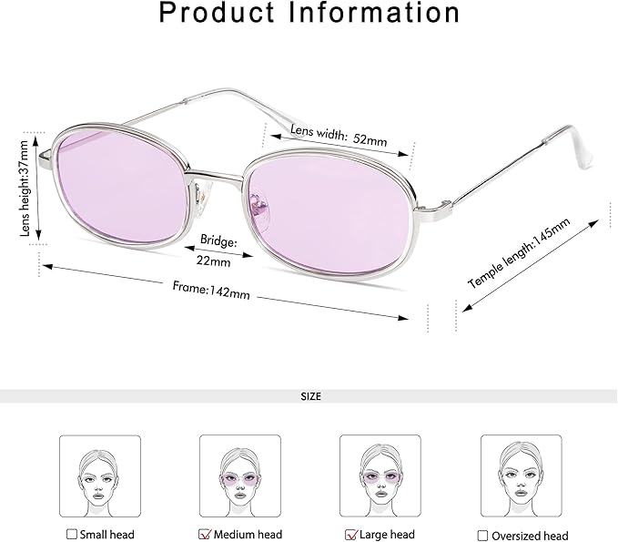 Retro Oval Sunglasses for Women Men Trendy Large Round Y2k Sunnies AP3681