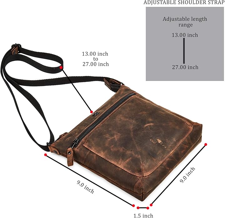 Real Leather Purse for Women Crossbody Bag Travel Shoulder Handbag Small Vintage Pocketbook | Real Leather, Travel, Shoulder, Small, Vintage