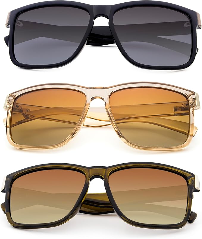 ANDOILT Sport Polarized Square Sunglasses