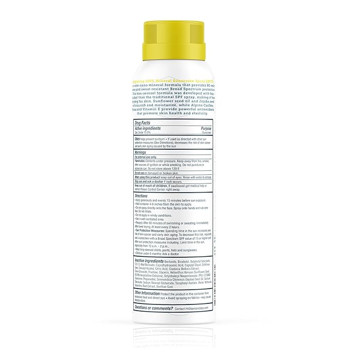 Oars + Alps Sunscreen Spray for Face & Body, SPF 30 Spray Sunscreen Infused with Vitamin E & Antioxidants, No White Residue, Water & Sweat Resistant, All Skin Types, Lightweight, Hydrating, 6oz