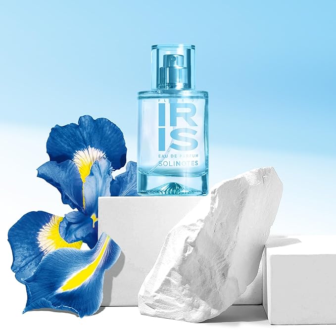 Solinotes Iris Blossom Perfume for Women & Men, 1.7 Fl Oz/ 50 ML Eau De Parfum, Delicate Floral and Soothing Scent with Premium Ingredients - Clean Perfume, Cruelty Free, Vegan, Made in France