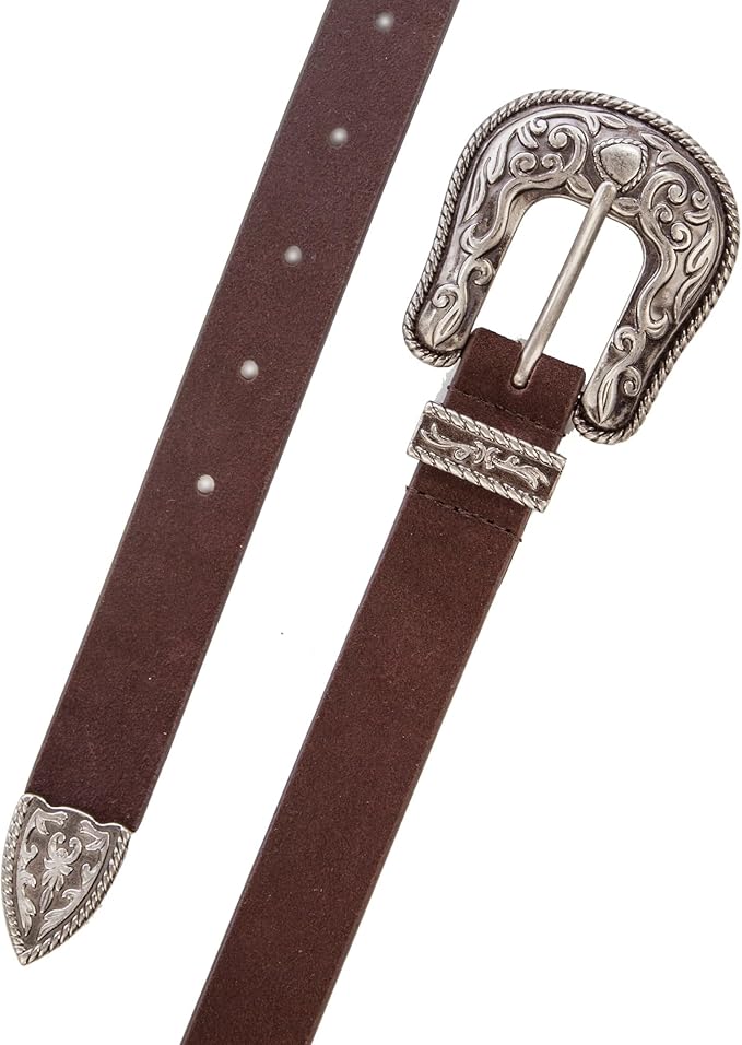 Lucky Brand Women's Western-Inspired Leather Belt | Classic | American Heritage | Casual | Vintage | Cowboy