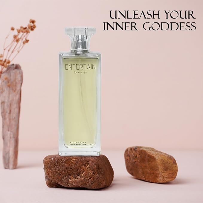 Entertain Women's Eau De Parfum - Sophisticated Floral Scent, Long-Lasting Fragrance, 3.4 Fl Oz (100 Ml)
