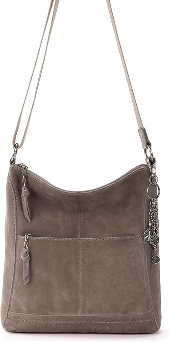 The Sak Lucia Crossbody Bag in Leather, Convertible Purse with Adjustable Strap
