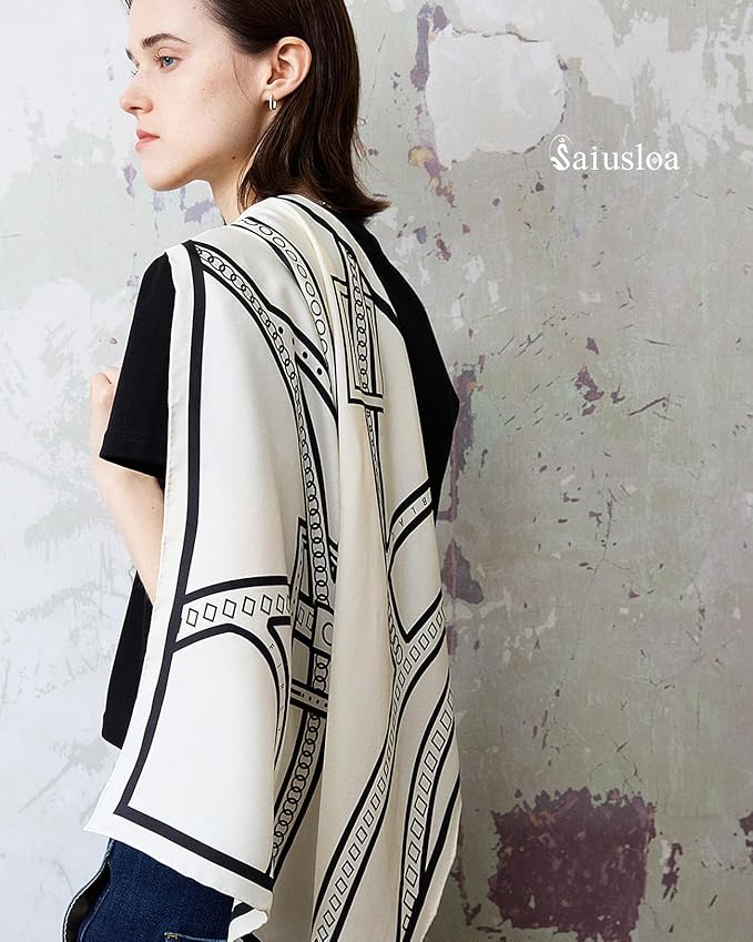 Neck Scarf For Womens Silky Head Scarves Hair Bandanas Square Scarf Fashion Accessories lightweight