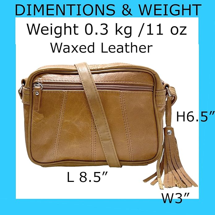 Cowhide Leather Women's Shoulder Purse Small Cross Body Organizer Bag with Many Pockets