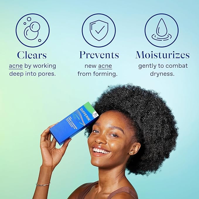 Differin Acne Skin Care Kit, Differin Gel Retinoid Acne Treatment for Face with 0.1% Adapalene & 5% Benzoyl Peroxide Face Wash & Body Wash, Designed for Pimple and Acne Prone Skin (Pack of 10)