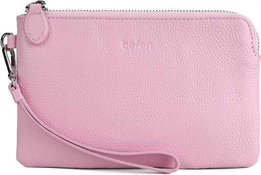 befen Genuine Leather Wristlet Clutch RFID Blocking Bag Cell Phone Wallet Purse Wristlet Wallet Purses and Handbags for Women