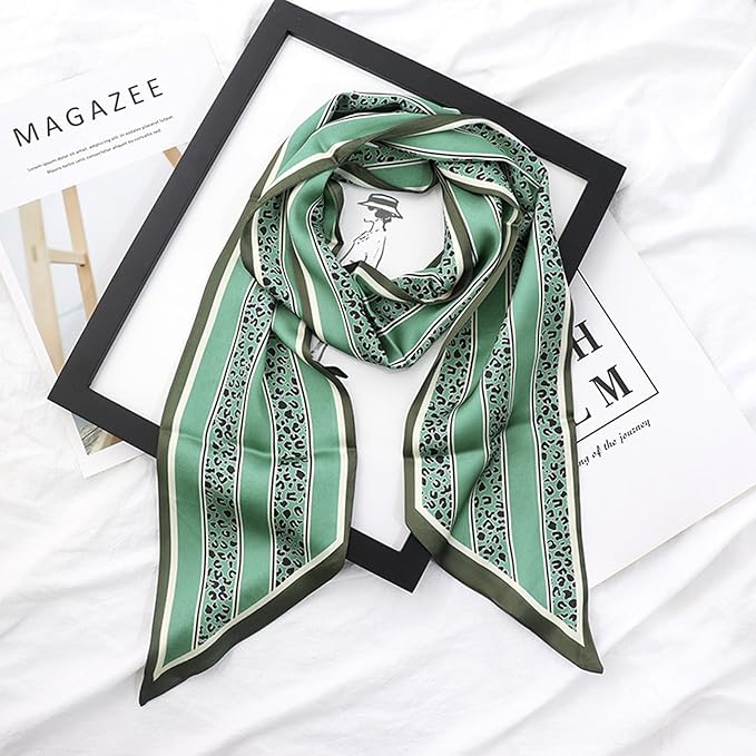 Hair Scarf for Women Silky Satin Headscarf Neck Scarves for Handbag Accessory