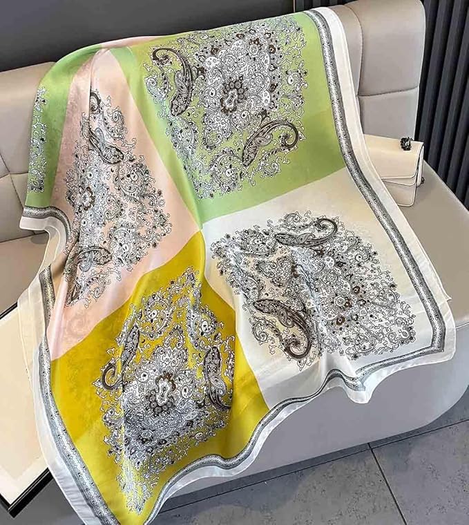 Xyueanlo Scarfs for Women Lightweight Scarves Fashion Print Floral Pattern Head Scarf Wraps Shawls